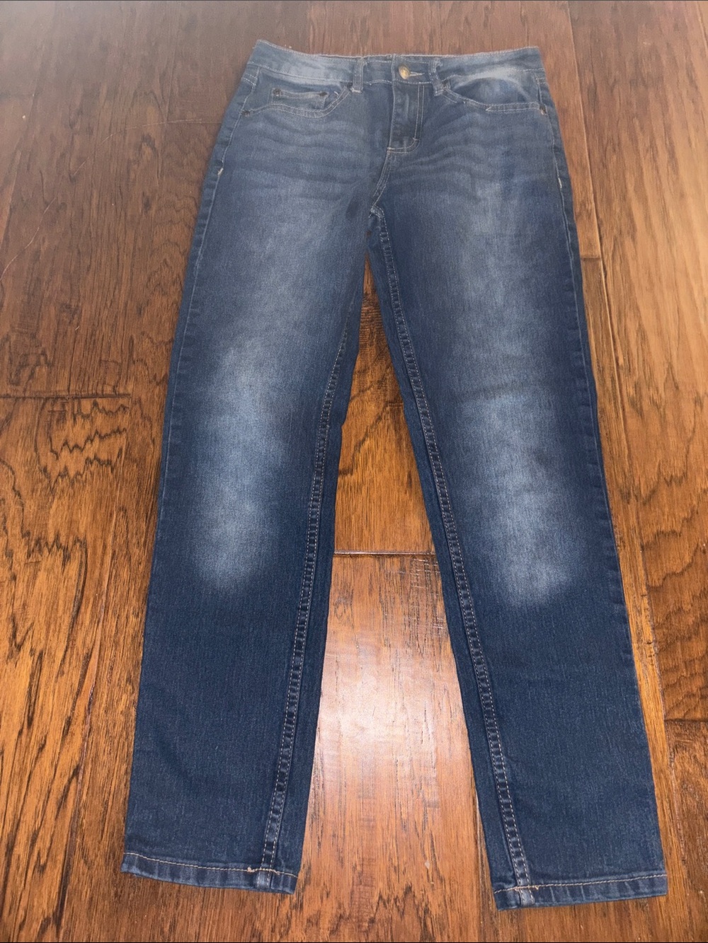 Size 10 Kids - Lee Straight Dark Blue Washed Jeans
